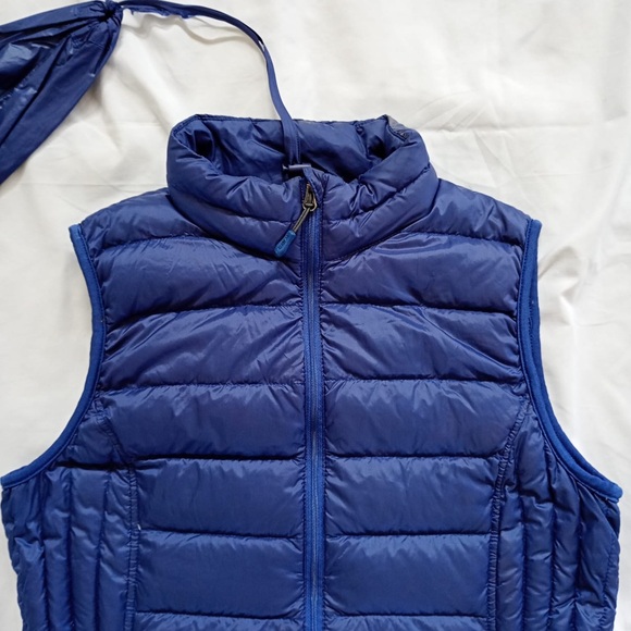 Heatpeek lightweight nylon collapsible Women's Blue Puffer Vest M - Picture 12 of 12